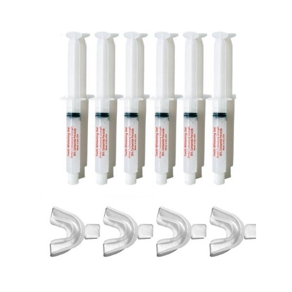 INSTANT WHITE SMILE optimized 60cc GELL ONLY syringes 4 free TRAYS) 36% Professional Strength Carbamide Peroxide Teeth Whitening Gel