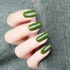 ASMAYSA Green Nail Polish Gel, Summer Gel Nail Polish Green, Air Dry Jelly Emerald Green Gel Polish, Forest Green Gel Nail Polish for Women, Olive Green Gel Nail Polish for Girls, 12ML
