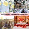 OUPKING 24 Inch Big Round Latex Balloons Magenta Giant Thick Balloons 10 Packs for Party Decorations