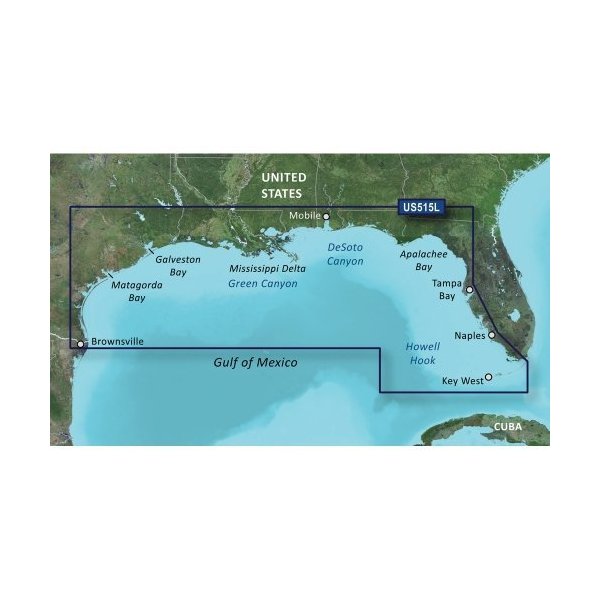 GARMIN 010-C0744-00 / Garmin VUS515L - Brownsville-Key Largo - SD Card