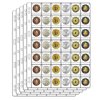 42-Pocket Coin Pages for Collectors, Standard 9-Hole Coin Collection Pages fit Most Binder, Coin Collecting Supplies, Coin Sleeves for Coin, Stamp, Badges etc (42 Pocket - 5 Sheets)