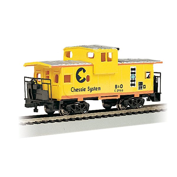 Bachmann Trains - 36' Wide-Vision Caboose - CHESSIE Yellow - HO Scale