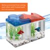 Aqueon Betta Puzzle Aquarium Fish Tank Kit, Blue, Half Gallon