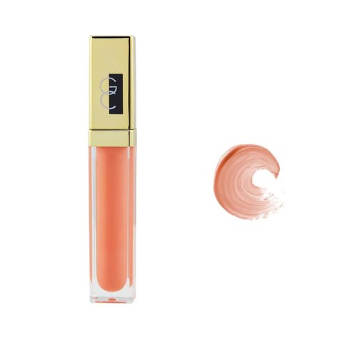 Gerard Cosmetics Color Your Smile Lip Gloss Coral Craze | Super Pigmented Pink Lip Gloss with LED Light and Mirror | Shiny Finish | Hydrating Liquid Lip Color | Cruelty Free and Made in USA