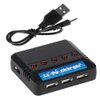 Lipo Battery Charger DC 3.7V 1S 1 Cell RC Charger Micro 5 Port Compact Charger with LED Indicator Mini Size Lipo Charger 5 in 1 USB Lipo Charger