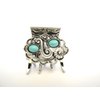 Generic Small/medium turquoise blue silver metal native western hair claw clip