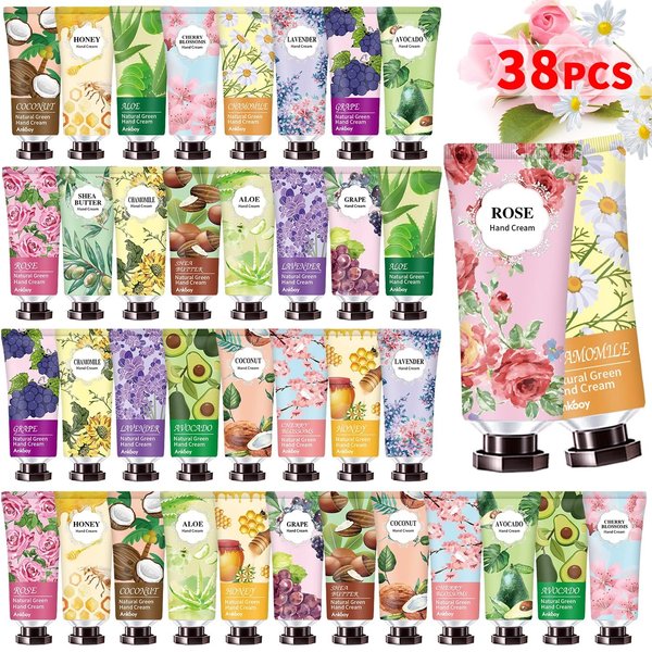 INALIER 38 Pack Baby Shower Hand Cream Wedding Hand Cream Gifts,Baby Shower Party for Guests Travel Size Hand Lotion Bulk for Wedding Baby Shower,Hand Lotion for Mom Girls Her Wife Grandma