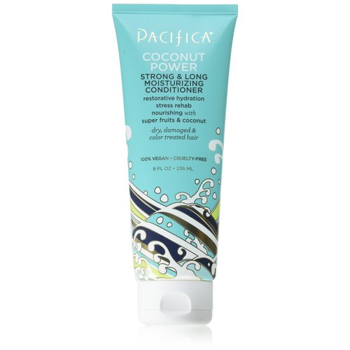 Pacifica Beauty, Coconut Power Strong & Long Moisturizing Conditioner, Hydrating + Nourishing, For Dry, Damaged, Color Treated Hair, Silicone Free, Sulfate Free, Vegan & Cruelty Free