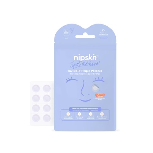 NIPSKIN - Spot Me Here Invisible Hydrocolloid Granite Patches - Waterproof Zit Stickers for All Skin Types