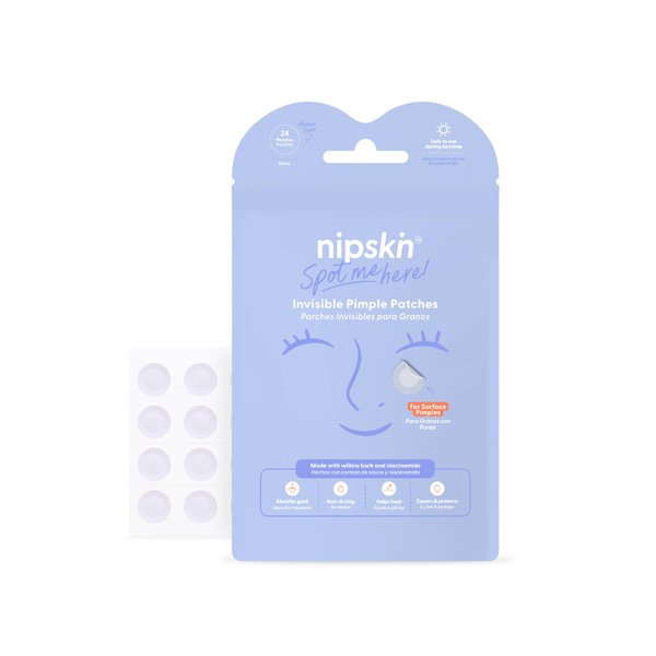 NIPSKIN - Spot Me Here Invisible Hydrocolloid Granite Patches - Waterproof Zit Stickers for All Skin Types