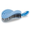 NuWay 4HAIR® DoubleC PRO® U.S. Patented Double Curved Detangling Brush is Hair Dryer Safe (Ocean Blue)