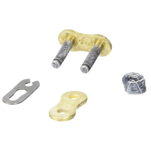 RK Racing Chain GB525XSO-CLIP-CL (525 Series) Gold RX-Ring Clip-Type Connecting Link