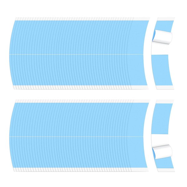 Quxddy 100Pcs Wig Tape for Lace Wigs Lace Wig Front Tape, Wig Tape Double Sided Ultra Hold, Lace Tape for Wigs Waterproof Clear Extra Hold, Lace Wig Tape for Man Woman (100)