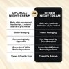 UPCIRCLE Night Cream with Hyaluronic Acid + Niacinamide 1.85oz - Nourishing and Unscented for Sensitive Skin with Anti-Ageing Properties - Vegan + Cruelty-Free
