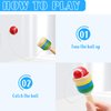 SAYAYA 18 Pcs Wooden Ball Catch Game Catch A Ball Set Wooden Ball Catching Cup Classic Launch Catch Ball Game Toss Ball Set Lawn Yard Beach Camping Outdoor Sports Party Games Activities Adults Kids