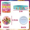WOOACME Princess Peach Birthday Party Supplies, Princess Peach Party Favors Include 12 Bracelets, 12 Button Pins, 50 Stickers, Princess Peach Theme Party Favors