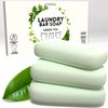 Hypoallergenic Laundry Soap Bar with Green Tea for Sensitive Skin - 3Pcs