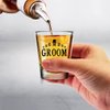 shop4ever Groom and Groom's Drinking Team Member Glass Shot Glasses Wedding Bachelor Party Shot Glasses (7 Pack)