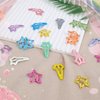 Arqumi Cute Hair Clips for Girl - 20 PCS Lovely Hair Accessories No Slip Metal Snap Pins,Colorful Five-pointed Star Barrettes