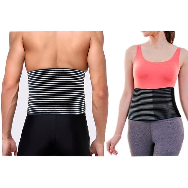 Lower Back Support Brace for Men and Women, Lumbar Pain Relief, Waist Trimmer Belt, Obesity Girdle for Liposuction, Postpartum Postnatal Recoery Support, Adjustable Waist Strap