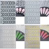 8 Sheets French Nail Art Sticker 3D Streak Line Nail Decals Reflective French Nail Art Supplies Geometric Lines Nail Art Stickers Wave Swirl Stripe Nail Decals Nail Supplies