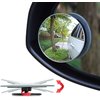 Ampper Blind Spot Mirror, 2" Round HD Glass Frameless Convex Rear View Mirror, Pack of 2