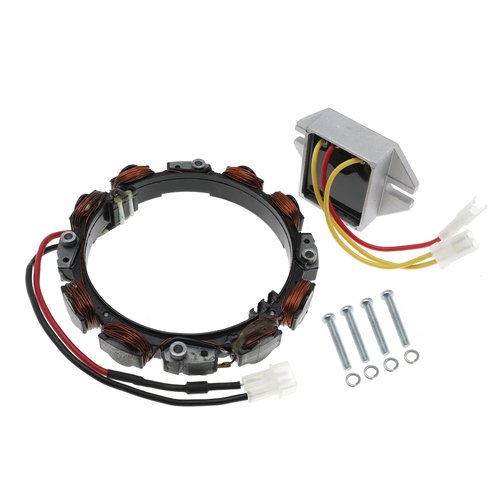 TUELETFU 592831 Alternator Dual Circuit with 845907 Voltage Regulator Lawn Mower Tractor Replaces 696459 691063 393474 393800 and 394890 797375 797182 393374 691185