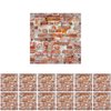 SAMCAMI Miniature Dollhouse Accessories, Self-Adhesive Dollhouse Wallpaper and Flooring, Mini Dollhouse Accessories 1 12 Scale, 12pcs (No.1)