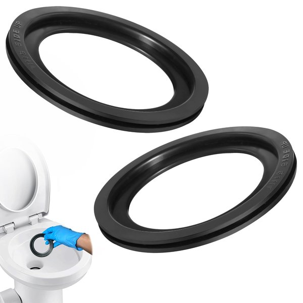 RV Toilet Seal, Flush Ball Seal Gasket Replacement 385311658 for Dometic 300/310/320, High-Grade Rubber, Toilet Seal Parts Solve The Leakage Problem, 2-Pack
