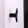 goldenwarm 5 Pack Matte Black Cabinet Knobs Rounded Drawer Knobs - LS4008BK Kitchen Door Knobs for Cabinets Solid Zinc Alloy Drawer Knobs Black Knobs for Kitchen Hardware