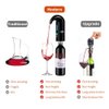 Electric Wine Aerator,Wine dispenser,Aeration and Decanter Wine Pourer,Red White Wine Accessories,Wine Gift Set-Black