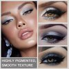 Black Smokey Gray Silver Glitter Shimmer Eye Eyeshadow Makeup Palette,9 Colors Cool Toned Matte Glitter Eyeshadow Palette Make Up Black Radiance Eyeshadow Palette Sombras De Ojos Profesional(A)