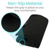 Vive Walker Grips - Padded Hand Covers - Soft Cushion Padding Medical for Folding Rolling Wheelchair, Rollator Handle, Senior, Elderly Grippers - Crutch Handle Pads - Mobility Aid Hand Cushion (Black)