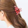 4 PCS Flower Hair Claw Clips Big Hair Claw Clips for Thick/Thin Hair, Cute Hair Clips for Women Girls, Nonslip Strong Hold Hair Accessories, Colorful Hair Claw Clips Hair Claws Birthday Gifts