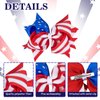 Whaline Jumbo 4th of July Bow Hair Clips 5.9inch American Flag Barrette Hair Bow Patriotic Stars and Stripes Hairgrips Baby Girls Women Hair Accessories for Independence Day Memorial Day, 2Pcs