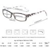Kerecsen 5 Pairs Fashion Ladies Reading Glasses Spring Hinge Pattern Design Readers, 5 Pack Gray, Medium