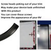 1" Black Vinyl Insert Molding Trim Screw Cover RV Boat Camper Trailer (25ft)