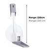 AnthroFlex Wall Mounted Compact Stadiometer with Wall Plate - 220 Centimeter Metric (Not Feet or Inches), Ideal for Clinics