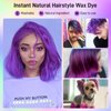 Temporary Purple Hair Color Wax, Washable Natural Hair Dye for Women, Men and Kids