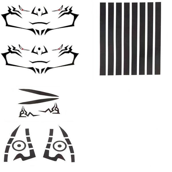 DJMANMENGG Anime Sukuna Tattoo Stickers Jjk Keychain Ring Temporary Tattoos Cosplay Prop (stickers)