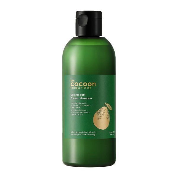 Cocoon Pomelo Essential Oil Shampoo with Xylishine & Amino Acid | Sulfate Free Vegan Treatment to Soften, Reduce Loss & Volumize Hair Growth | for Thinning, Damaged & Breakage Hair (10.5 fl oz)