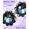 Bingo Bags with Pockets for Bingo Daubers Dabbers Dobbers Dotters Bingo Bag for Casino Bingo Accessories Bingo Dauber Bag for Bingo Game Lovers Bingo Stuff Supply Supplies Bingo Gadgets Juego de Bingo