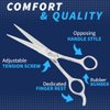 Filarmonica 7.5” Professional Hair Cutting Scissors - Serrated Blade - Stainless Steel Barber Shears - Hair Cutting Scissors for Salons & Barbers
