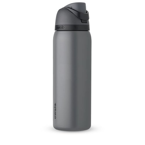 Owala FreeSip Insulated Stainless Steel Water Bottle with Straw, BPA-Free Sports Water Bottle, Great for Travel, 40 Oz, Grayt