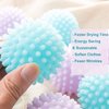 Bienstylife Reusable Laundry Dryer Balls - Eco Friendly Fabric Softener Alternatives Soften and Fluff Laundry Wrinkle Release(Set of 4 Random Color)