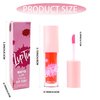 2 Colors Lip Tint Stain, Water Matte Liquid Lipstick, Korean Lip Gloss Moisturizing Natural Lip Tint, Lip and Cheek Tint,Non-Sticky Finish Lip Stain,Long-Lasting Waterproof,Vivid Color Lip Stain-01+03