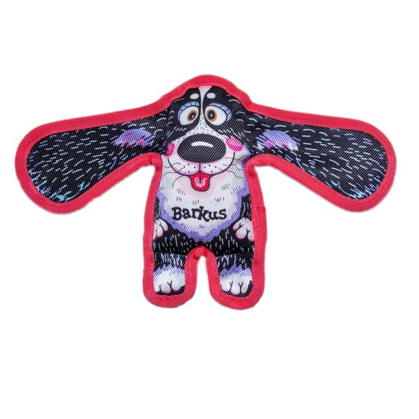 FUZZU Durable Dog Toy with Squeaker - Floppy Tough Chew Toy, All Ears - Barkus, Small 5 inch