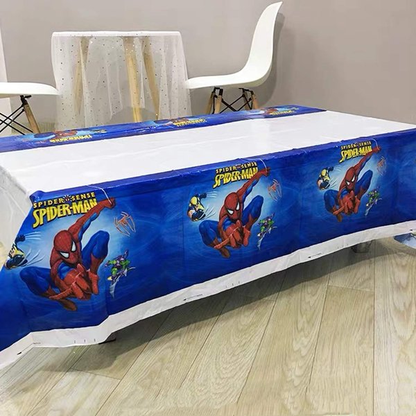 PFinding 2 Pack Spider Themed Birthday Party Decorations – Disposable Spider Plastic Tablecloth Disposable Table Cover | Spider Party Supplies for Kids