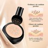 Mushroom Head Air Cushion CC Cream - BB Cream Face Makeup Foundation with Power Puff Moisturizing Brighten Concealer Long-Lasting, Even Skin Tone for All Skin Types (Natural)