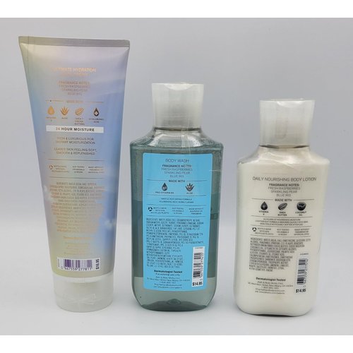 Generic Bath & Body Work Confetti Daydream 3 pc Bundle Set Body Cream + Shower Gel + Body Lotion, Blue